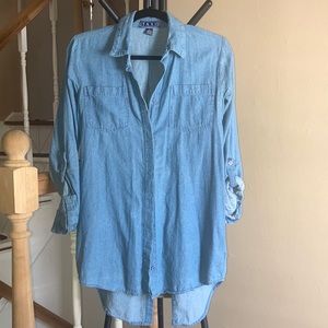 Denim button down shirt